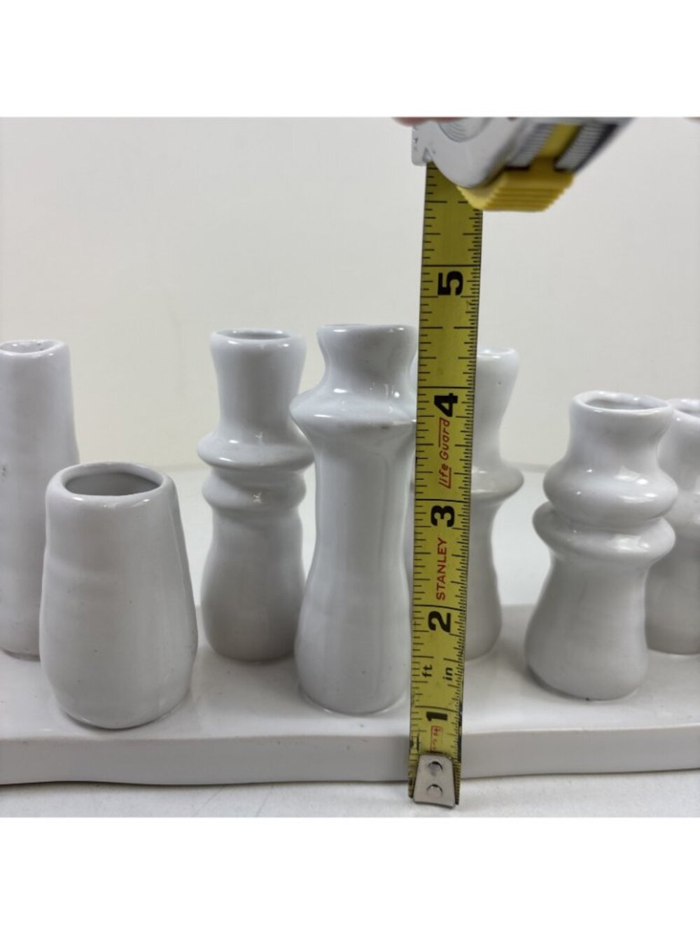 Bloomingville Stoneware Multi Vase 8 Sections White Ah2448 10.5” - Picture 3 of 6